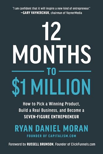 Capa do livro 12 Months to $1 Million, de Ryan Daniel Moran