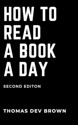 Capa do livro How to Read a Book a Day, de Thomas Dev Brown